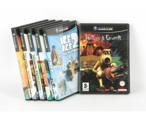Nintendo GameCube Animated Tie-in bundle (PAL) Includes: Shrek Extra Large, Shrek Super Party, Shrek 2, Wallace & Gromit in P
