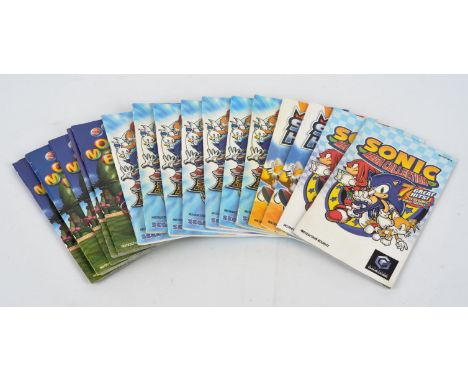 Nintendo GameCube SEGA Games Manual bundle Includes: Shadow the Hedgehog, Super Monkey Ball (x6), Sonic Adventure 2 Battle (x