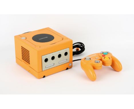 Nintendo GameCube Console Spice Orange (DOL-001-JPN) w/Spice Orange Controller (DOL-003), Japanese power supply and cables Al