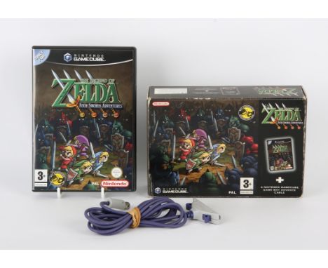 Nintendo GameCube The Legend of Zelda: Four Swords Adventures 'Big Box' game (PAL) Item is complete and boxed There is a slig