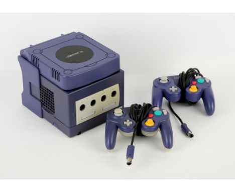 Nintendo GameCube Console Indigo (DOL-001-JPN) w/Indigo Controllers (x2) (DOL-003), Japanese power supply, cables and a 4Game