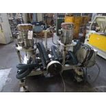 (2005) Dual 3” Brampton dies on a cart with dual lip air rings