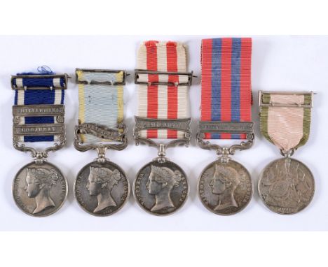 THE MEDALS OF COL THOMAS H STISTED. 3 Dgns/ 7th HUSSARS. 12RL. A Punjab Medal with bars Goojerat and Chilianwala named to Lie