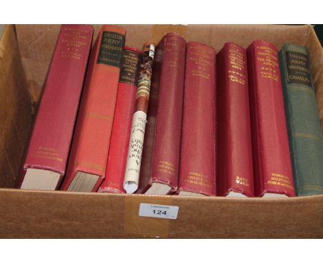 MILITARY BOOKS. Books on Cavalry and British Army uniforms, through the years, etc.