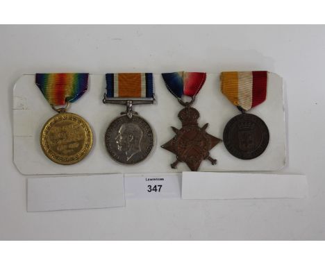 THE MEDALS & DOCUMENTS OF THE INVENTOR F T M HEAL. A 1914/15 Star, British War & Victory medal, named to M2-119349 Pte T M He