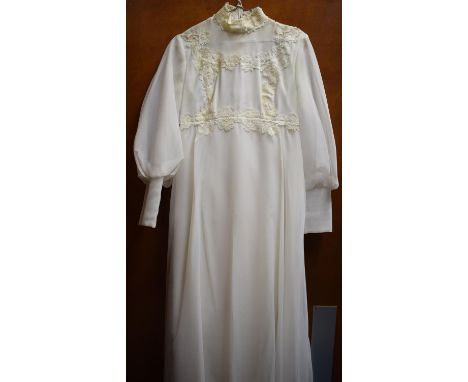 A Vintage Wedding Dress and Veil 