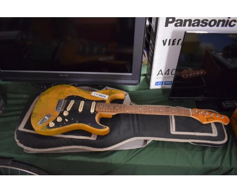 A Vintage Jaxville Electric Guitar with Canvas Bag 