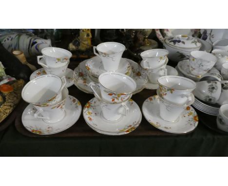 A Floral Tea Set by Bell China 