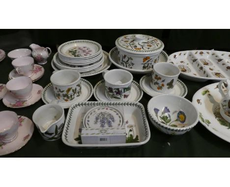 A Collection of Portmeirion Botanic Garden to Include Plates, Mugs, Saucers, Jugs, Bowl etc 