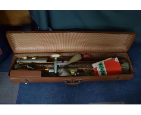 A Cased Vintage Singer Knitting Machine 