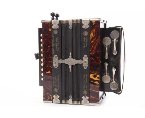 EMPRESS QUEEN TWO ROW TWO VOICE BUTTON MELODEON1920's - 30's
