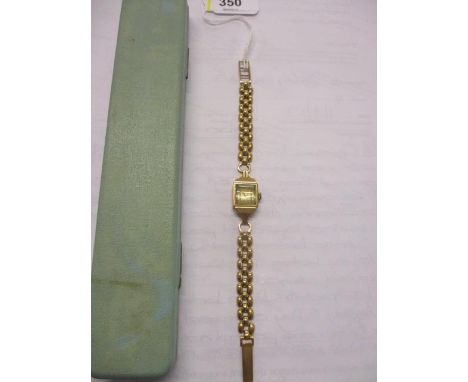 A 9ct gold Art Deco ladies watch 
