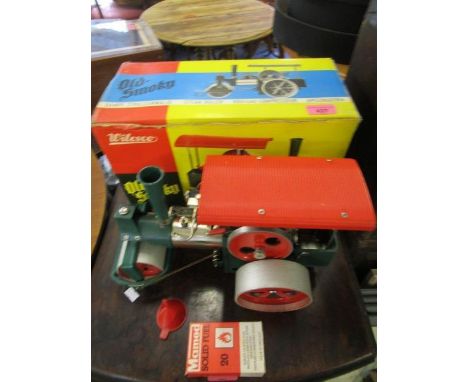 A Wilesco Old Smokey model steam engine, boxed 