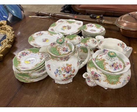 A Paragon floral decorated tea set