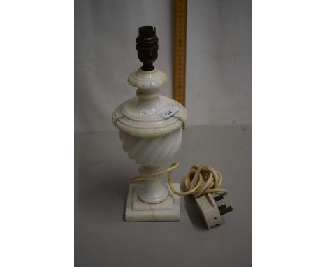 Marble based table lamp