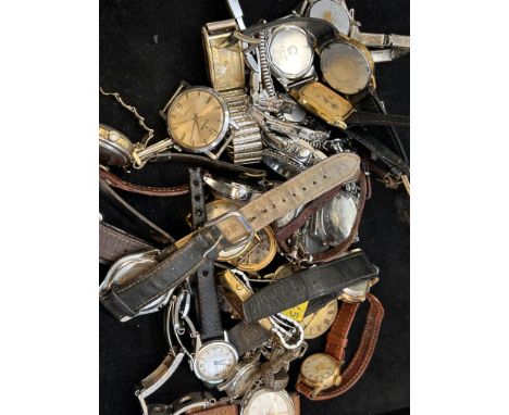 Box of vintage watches 