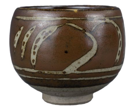 A Studio Pottery Jar, St. Ives, Bernard Leach with Gold Kintsugi Repair. Bearing the impressed St.Ives mark and very likely d