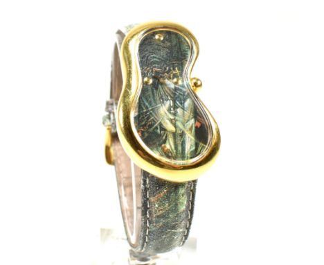 A Salvador Dali Softwatch by Exaequo 29009 intl patent 022146. The watch having a quartz movement in the surrealist style wit