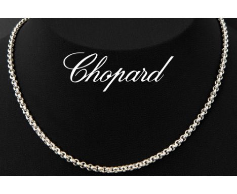 Chopard signed chain in white gold (18 carat) - markedCHOPARD mooie schakelketting in witgoud (18 karaat)  -  gewicht : 17,7 