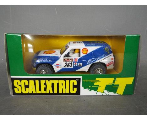Scalextric - TT - limited edition Nissan Patrol TT 4 x 4 Dakar rally car. # 6516. This is thought to be one of only 780 produ