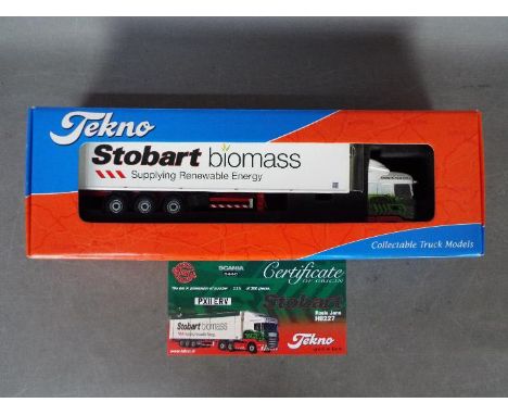 Tekno - A boxed Limited Edition 1:50 scale Tekno #9584B Scania R-series Highline with Walking Floor Trailer in 'Eddie Stobart