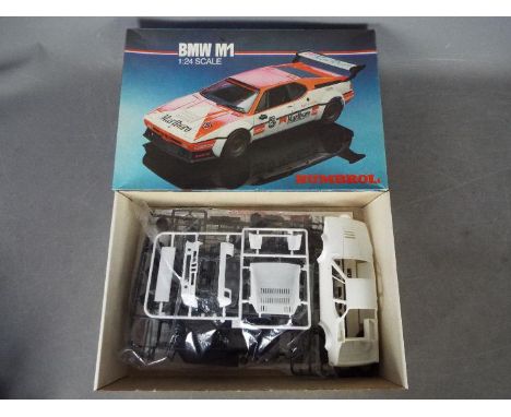 Humbrol -  A boxed vintage 1981 Humbrol HK24004 1:24 scale BMW M1 plastic model kit. The kit appears Mint and contains parts 