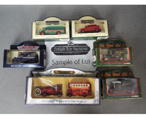 Lledo, Corgi - Over 40 boxed diecast model vehicles predominately by Lledo. Lot includes #21015 1934 Chevrolet Van 'Cherry Bl