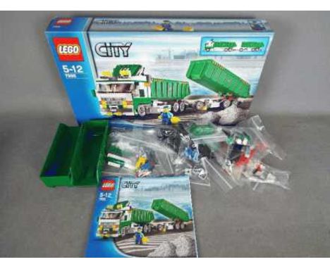 LEGO - # 7998 City Heavy Hauler, the box has been opened and the parts are in zip lock bags so it is unchecked for completene
