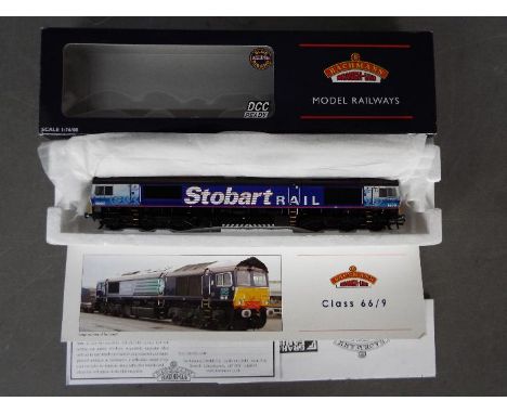 Bachmann - A boxed DCC Ready OO gauge Bachmann #32-977 Class 66/9 Diesel Locomotive Op.No.66411 'Eddie the Engine' in DRS / S