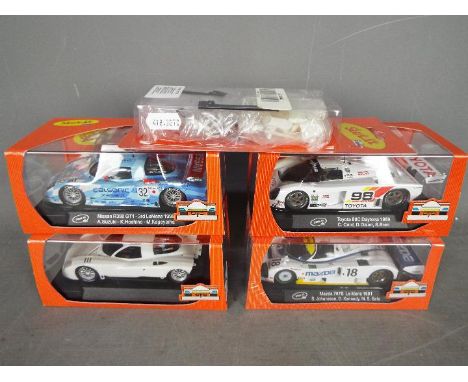 Slot-it - A group of 4 x cars including 2 x Nissan R390 GT1 cars, a Mazda 787B and a Toyota 88C. # CA19a, # CA15b, # CA14b, #