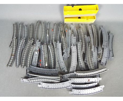 Triang - Over 50 pieces of Triang OO gauge model railway track. Lot includes R107; R97; R93 and similar. Track shows signs of