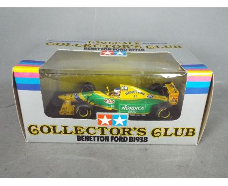 Tamiya - A boxed Tamiya #23006 'Collectors Club' 1:20 scale diecast Benetton Ford B193B ' 'Michael Schumacher'. The model app