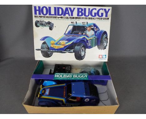 Tamiya - An assembled and boxed vintage 1980 release Tamiya RA1023 1:10 scale R/C Dual Purpose 'Holiday Buggy' . The assemble