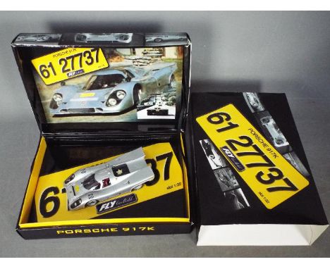 Fly - A Porsche 917K slot car in silver road car trim as made for Count Gregorio Rossi di Montelera of the Martini and Rossi 