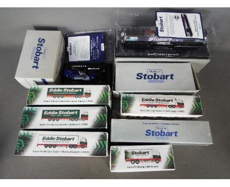 Atlas Editions, Lledo - Nine boxed 1:76 scale 'Eddie Stobart' themed diecast model vehicles by Atlas Editions. Lot includes H