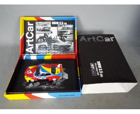 Fly - A BMW 3.5 CSL Art Car designed by Alexander Calder driven in the 1975 Le Mans 24 hour race by Sam Posey, Jean Guichet a