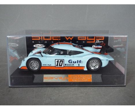 Sideways - Limited edition Riley Mk XX race car in Gulf livery made for the 2010 North American Championship in Philadelphia.