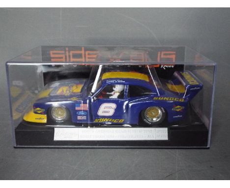 Sideways - A limited edition Zackspeed Capri North American Championship 2013 car in Sunoco livery. This car is number 70 of 