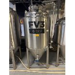 Stout 6 BBL Stainless Steel Fermentation Tank - Cone Bottom, Glycol Jacketed, Top M | Rig Fee $300