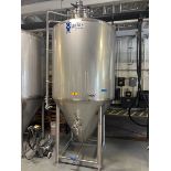 QTS 20 BBL Stainless Steel Fermentation Tank - Cone Bottom, Glycol Jacketed, Top Mo | Rig Fee $1000
