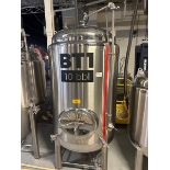 Stout 10 BBL Stainless Steel Brite Tank - Dish Bottom, Glycol Jacketed, Mandoor, Zw | Rig Fee $500
