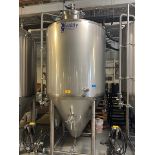 QTS 20 BBL Stainless Steel Fermentation Tank - Cone Bottom, Glycol Jacketed, Top Mo | Rig Fee $1000