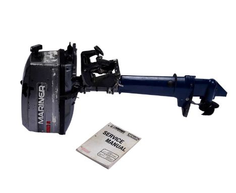 A ‘Mariner’ 5hp outboard engine and service manual.