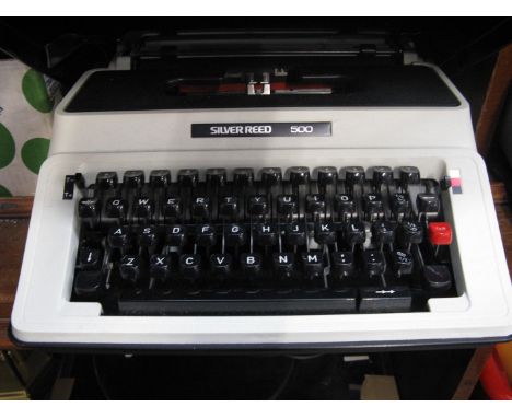 A Silver Reed 500 typewriter 