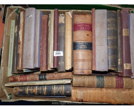 A quantity of manual reports, Gazetteer's including 'Allahabad Municipality Rules and Byelaws Municipal Manual N.W.P.O Oudh C