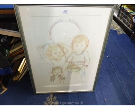 An Andrew Vicari print of children.