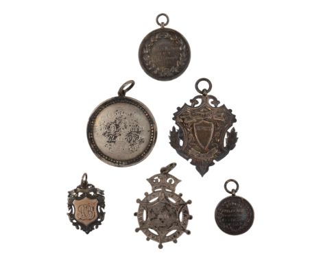 A small collection of military silver prize medallions including, Athletic Meeting BFT Constantinople 1925 880 yard runner up