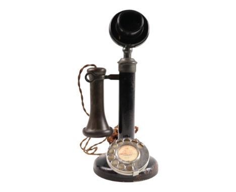 A 1920s "candlestick" telephone