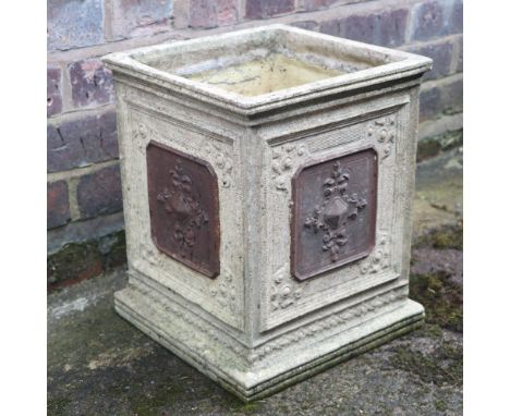 A Berdestone planter, 45 cm x 45 cm x 48 cm