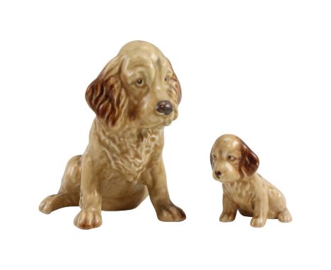 Two Sylvac terriers, model number 18, tallest 13 cm